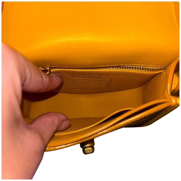 Coach | Limited Edition Turnlock Flap Pouch 15 | Yellow Horse & Carriage - Picture 9 of 16